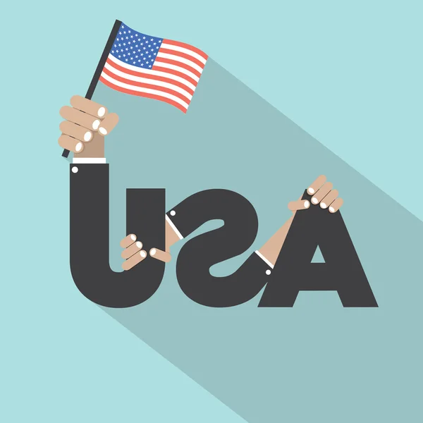 Illustration vectorielle à badge unique fabriquée aux États-Unis — Image vectorielle