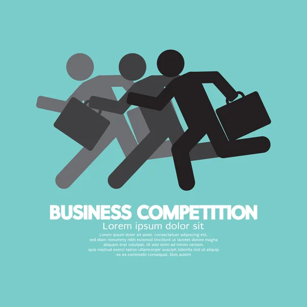Символическая векторная иллюстрация бизнес-конкурса — стоковый вектор
