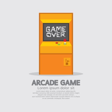 Atari makinesi vektör çizimi