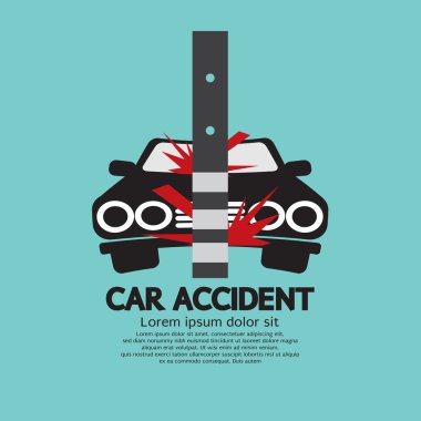 Pole vektör çizim ile trafik kazası