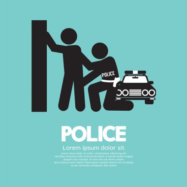 Polis illüstrasyon vektör