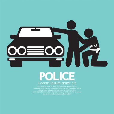 Polis illüstrasyon vektör