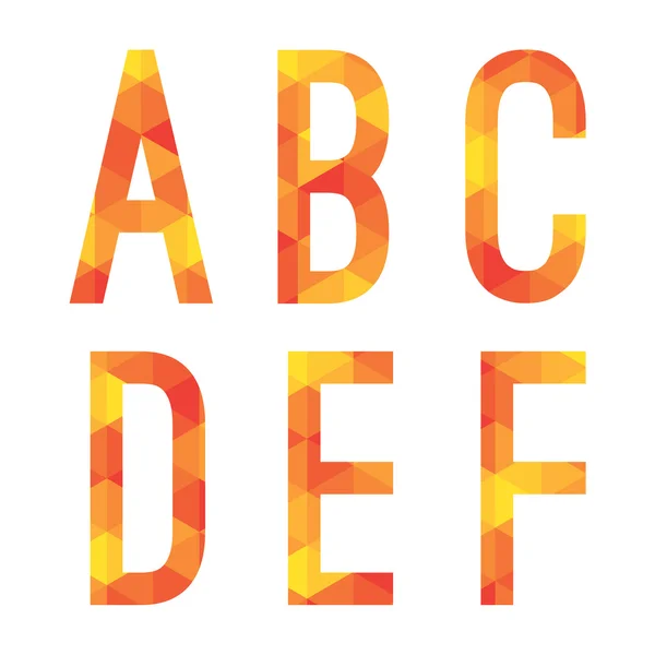 Modernen Stil Alphabete setzen Vektorillustration — Stockvektor