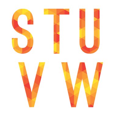 Vektör çizim modern tarzı alfabe ayarla