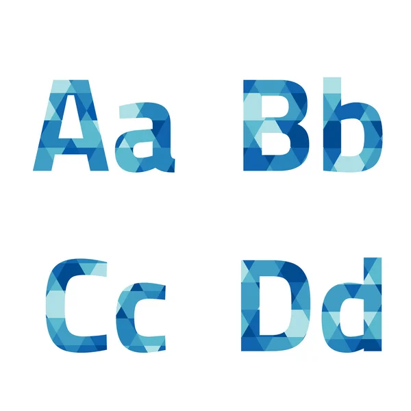 Nowoczesny styl alfabetów zestaw ilustracji wektorowych — Wektor stockowy