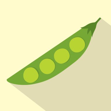 Düz tasarım bezelye vektör çizim