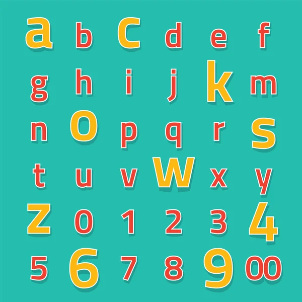 Ensemble d'alphabets de style moderne Illustration vectorielle — Image vectorielle