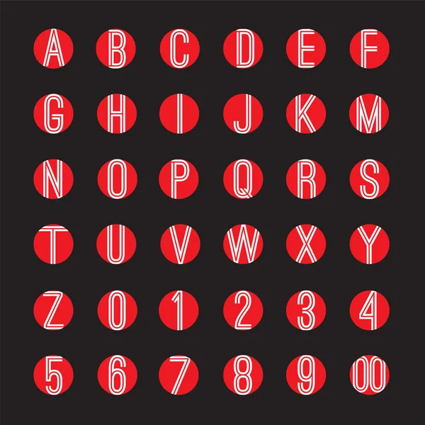 Ensemble d'alphabets de style moderne Illustration vectorielle — Image vectorielle