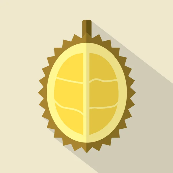 Flaches design durian icon vektor illustration — Stockvektor