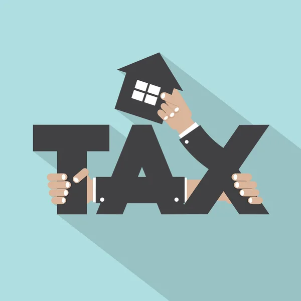 Home Tax Typografie Design Vektor Illustration — Stockvektor