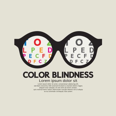 Color Blindness Concept Vector Illustration clipart