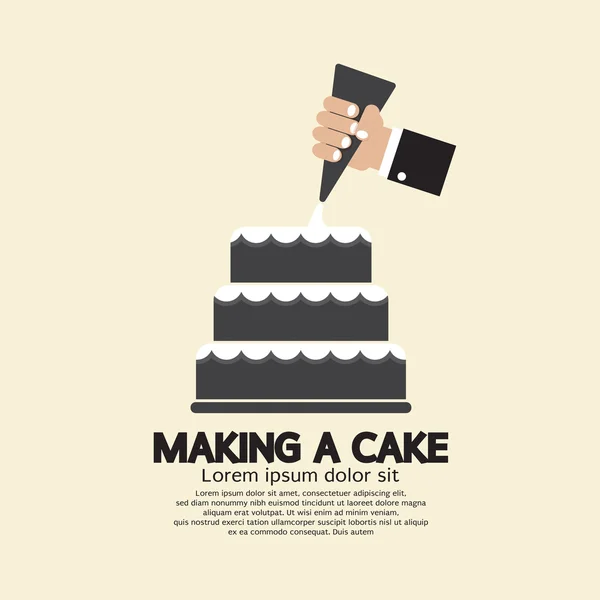 制作蛋糕矢量图 — 图库矢量图片