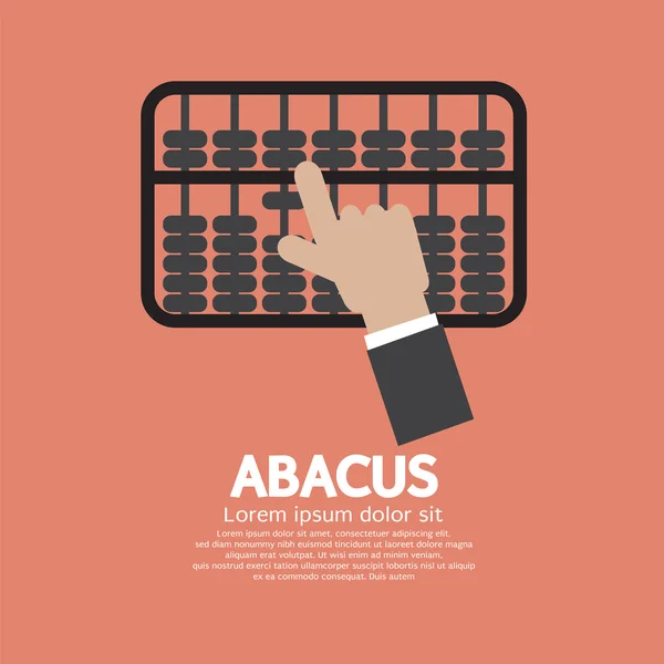 Abacus Un marco de conteo tradicional Vector Ilustración — Vector de stock