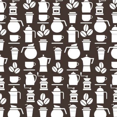 kahve aşığı arka plan vektör çizim