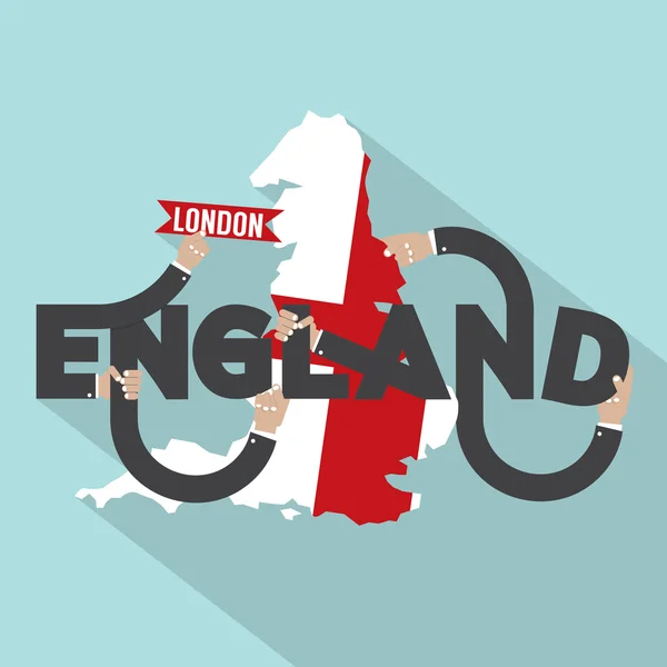 London The Capital City Of England Typography Design Vector Illu — Stock vektor