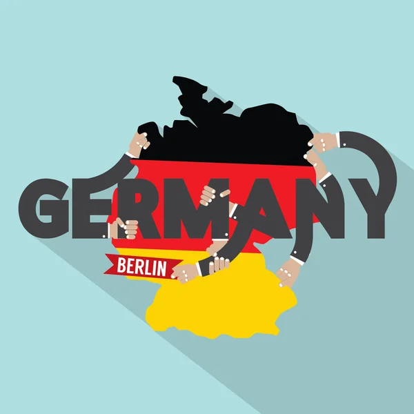 Germany Typography Design Vector Illustration — Διανυσματικό Αρχείο