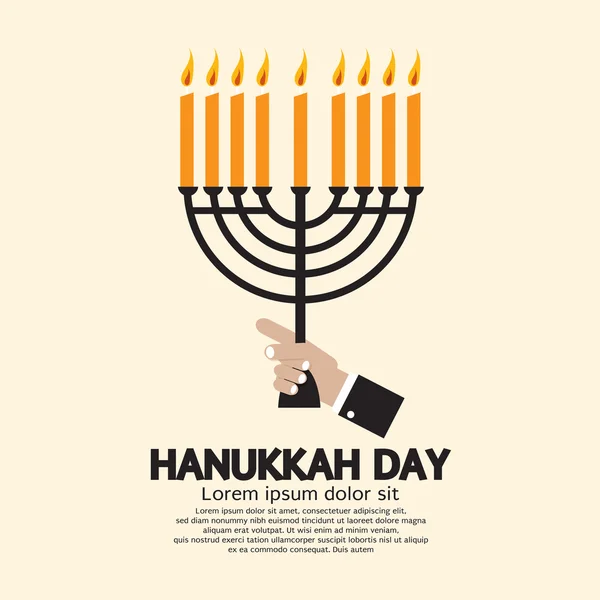 Hanukkah Day Celebration Vector Illustration — Stock Vector