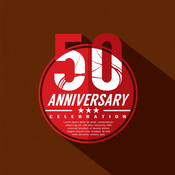 50 років святкування Дизайн — стоковий вектор