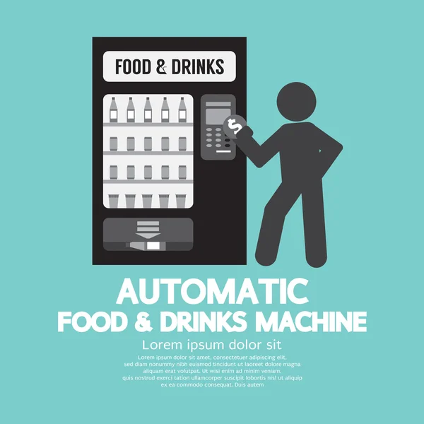 Automatic Food Machine Symbol Vector Illustration — Stock Vector