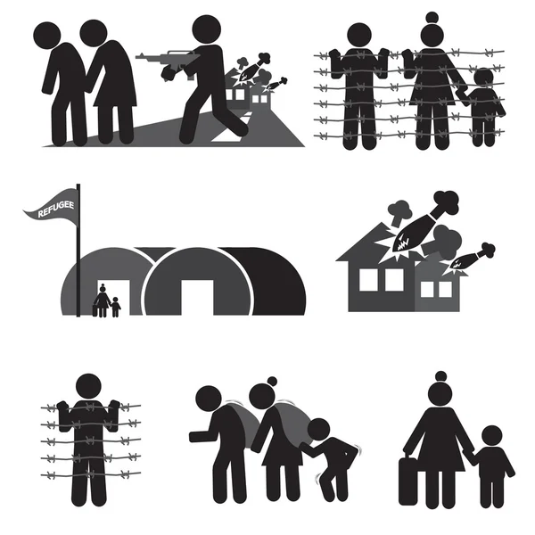 Refugee Stock Vectors, Royalty Free Refugee Illustrations | Depositphotos®