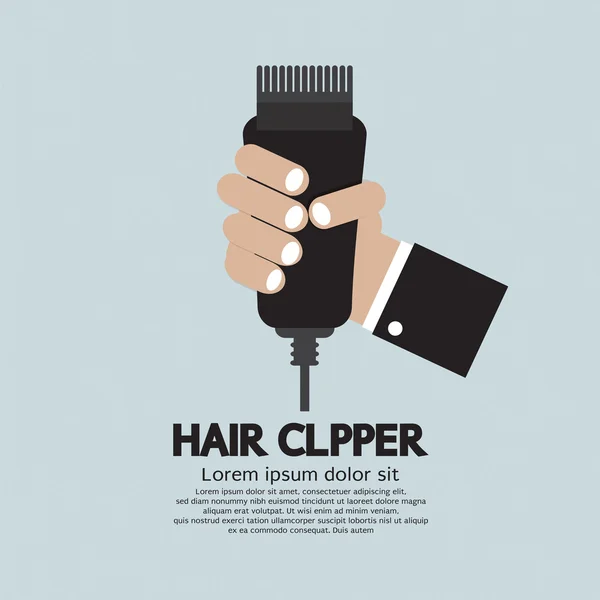 Hair Clipper, instrument van Kapper vectorillustratie. — Stockvector