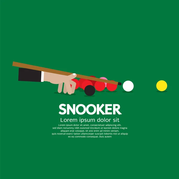 Snooker Wettbewerb Vektor Illustration — Stockvektor
