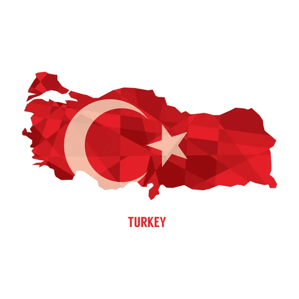 Karte der Republik der Türkei Vektor Illustration — Stockvektor