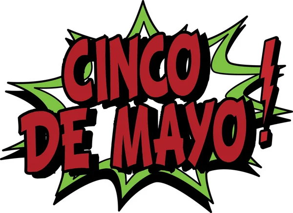 Sinal Cinco De Mayo — Vetor de Stock