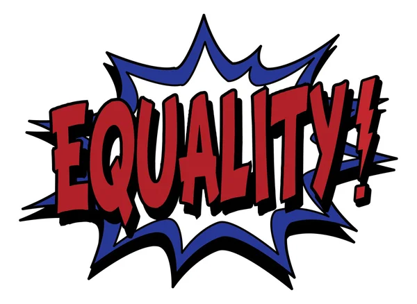 Equality word illustraton — Stock Vector