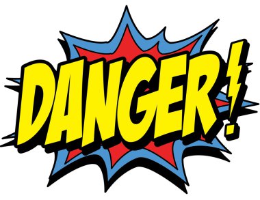 sıçramasına ile tehlike logosu