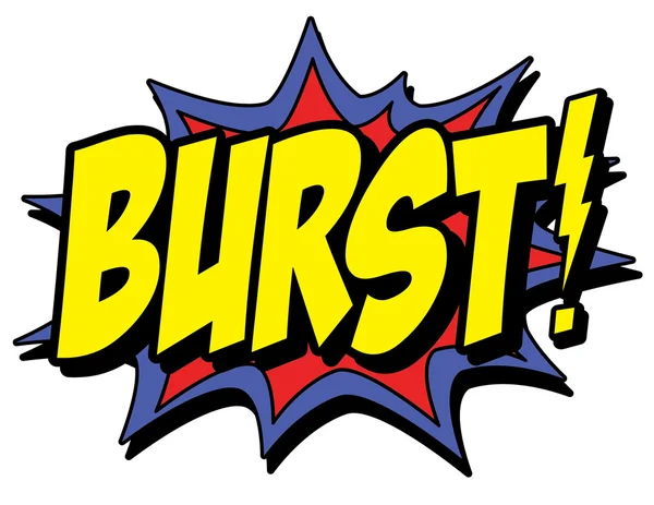 Burst logo z zalewaniem — Wektor stockowy