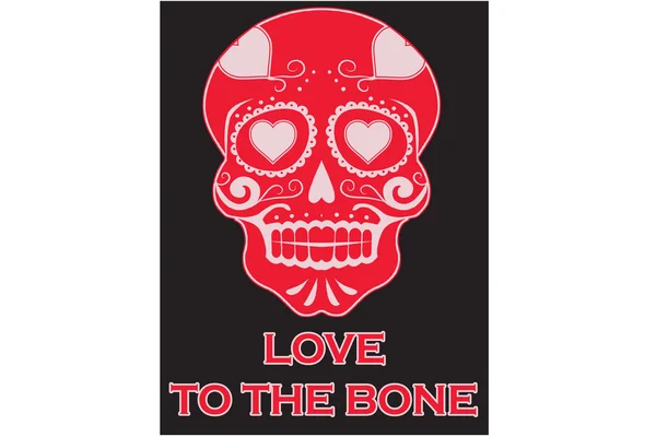 Love to the bone — Stock Vector