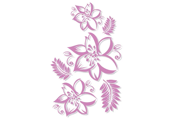 Hawaiianische Blume — Stockvektor