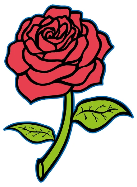 Rose rouge — Image vectorielle