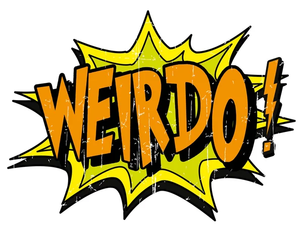 Explosie zeepbel weirdo — Stockvector