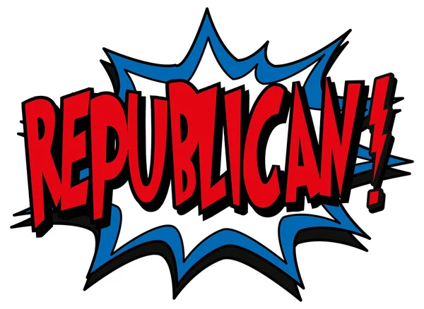 Word republican — Stock Vector