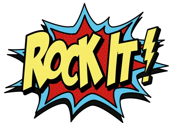 Rock it — Stock Vector