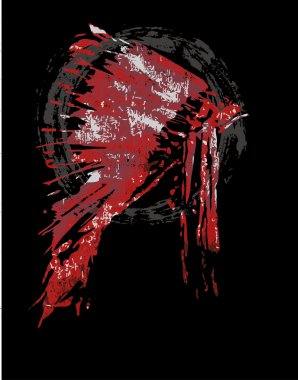 Native American chieftain headdress clipart