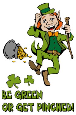 St Patrick'ın gün temalı afiş