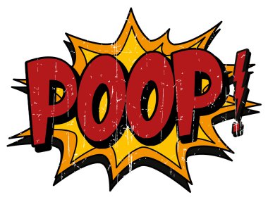 Explosion bubble poop clipart