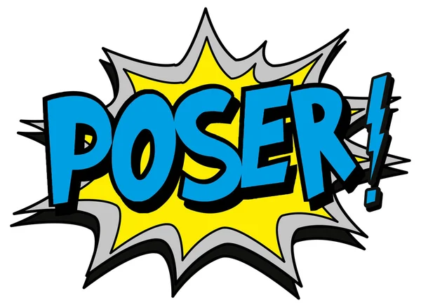 Explosionsblase Poser — Stockvektor