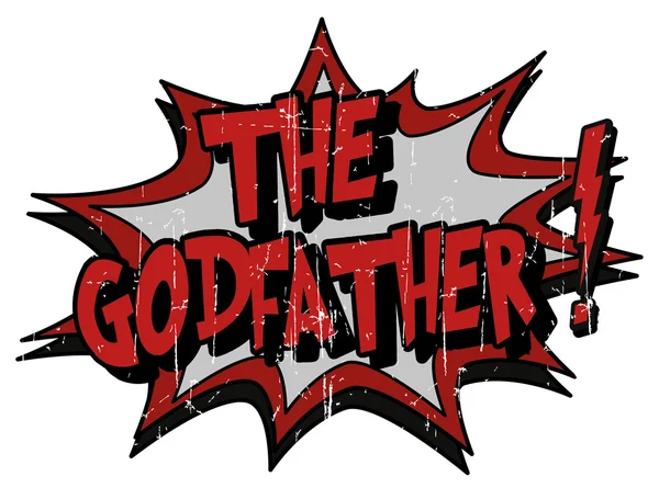 Patlama kabarcık godfather — Stok Vektör