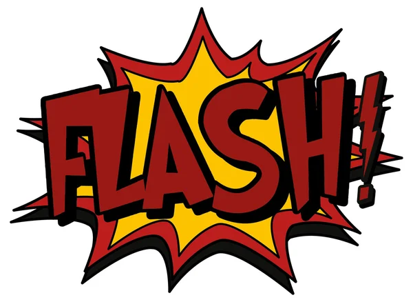 Explosión burbuja flash — Vector de stock