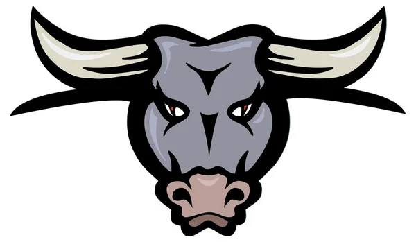Cabeza de toro — Vector de stock