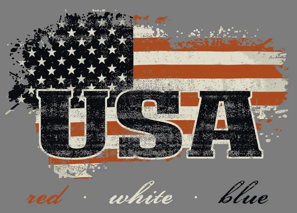 ABD bayrağı ve harita tasarım