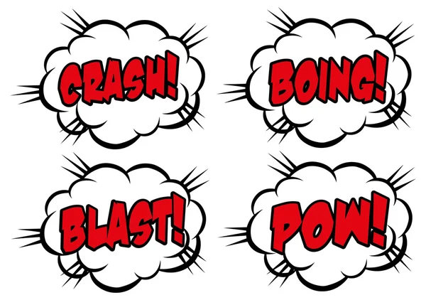 Crash, boing, explosion, pow — Image vectorielle