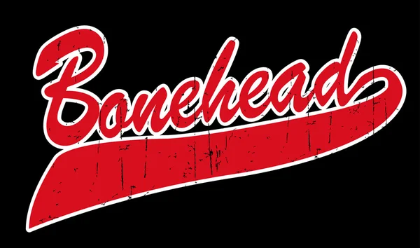 Bonehead λέξη — Διανυσματικό Αρχείο