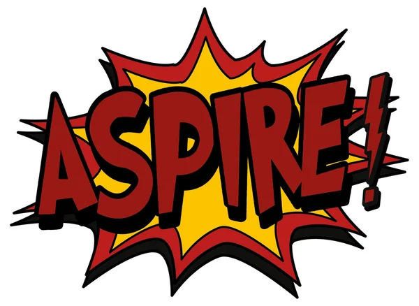 Έκρηξη φούσκα aspire — Διανυσματικό Αρχείο