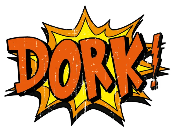 Вибух міхура dork — стоковий вектор
