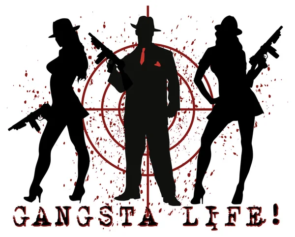 Gangsta life — Stock Vector